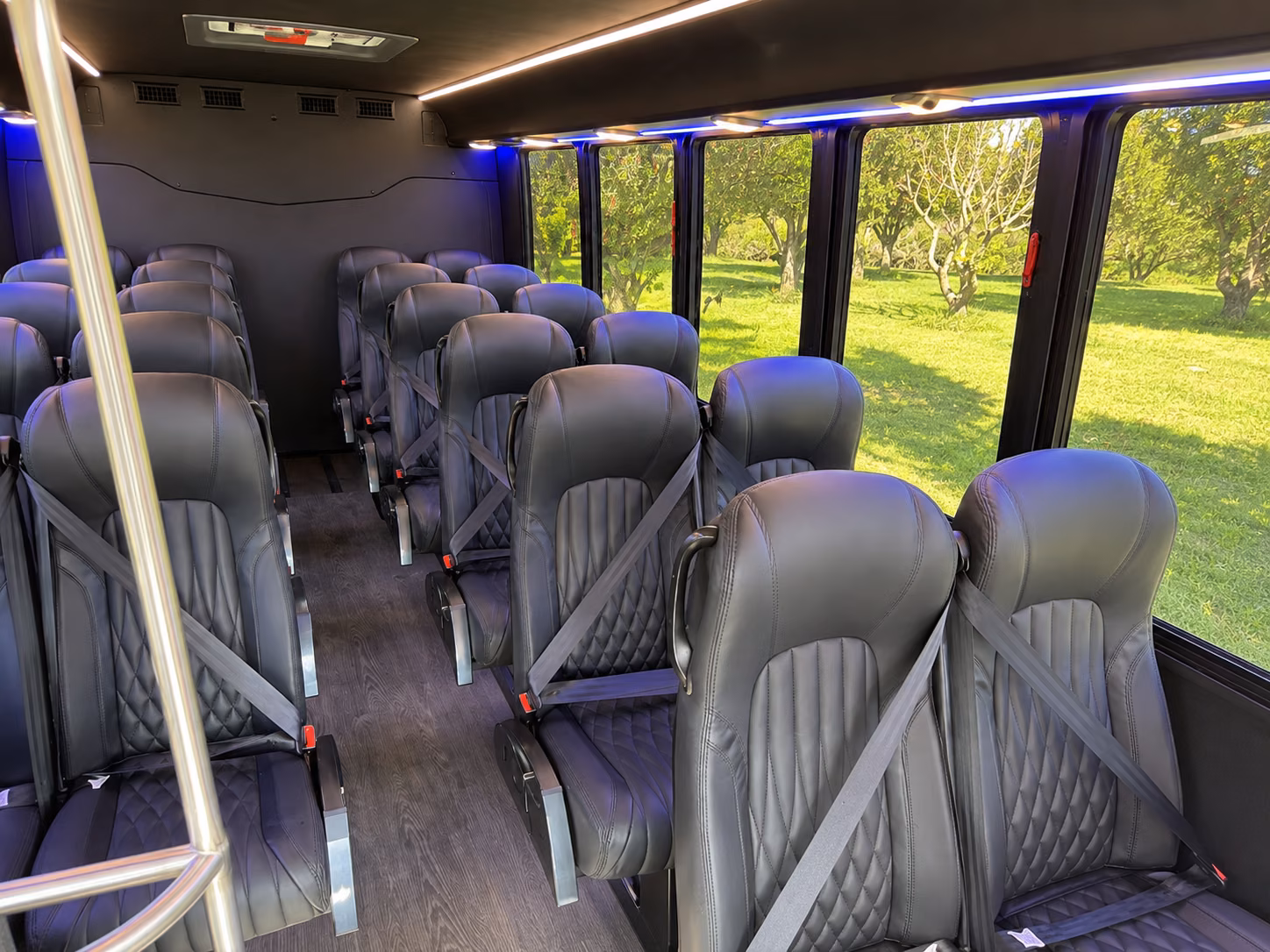 milpitas 18 passenger minibus inside