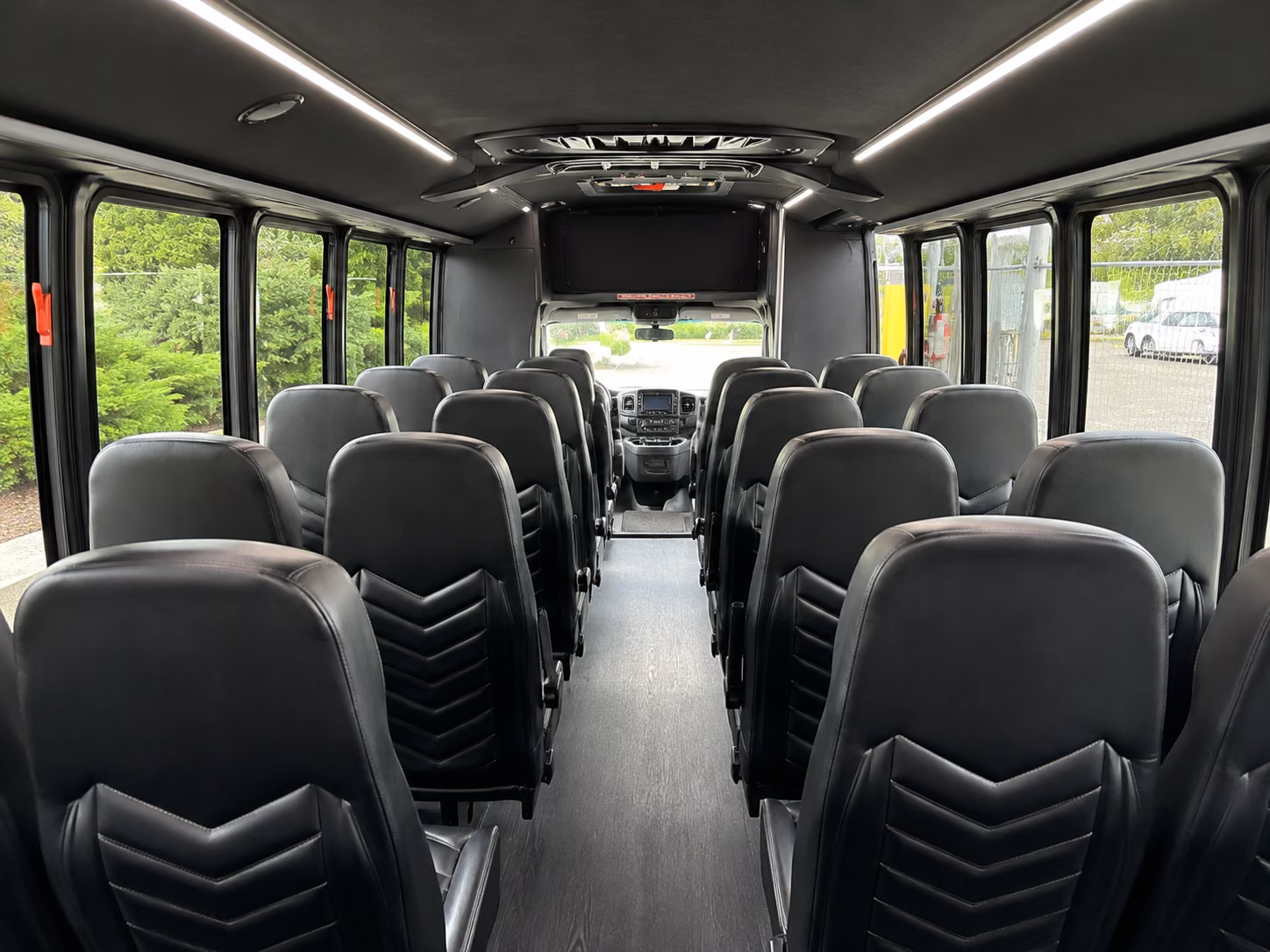 milpitas 20 passenger minibus inside