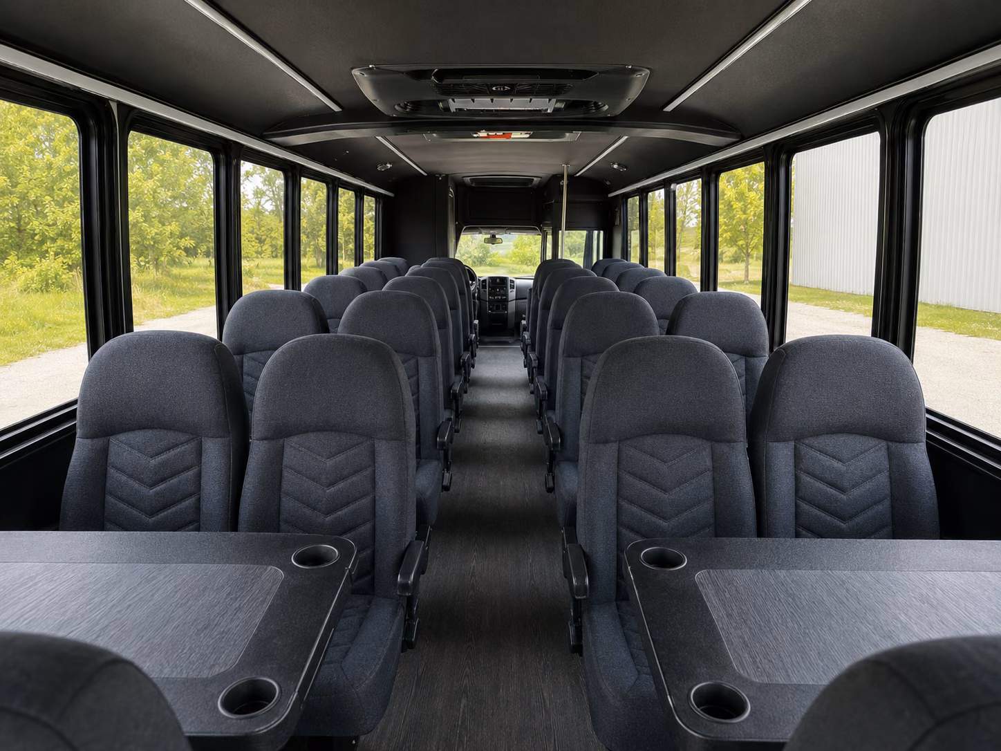 milpitas 20 passenger minibus interior
