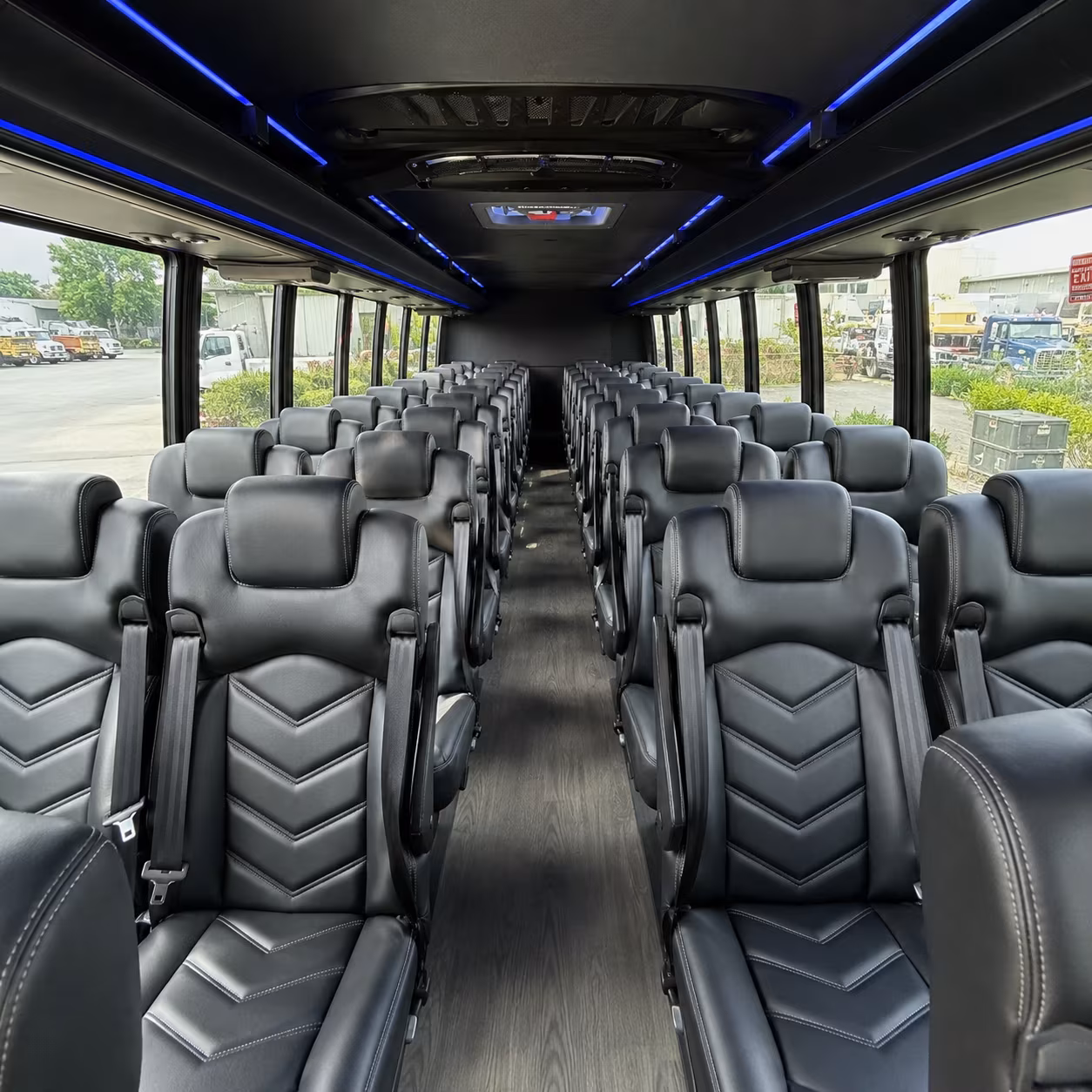 milpitas 25 passenger minibus interior