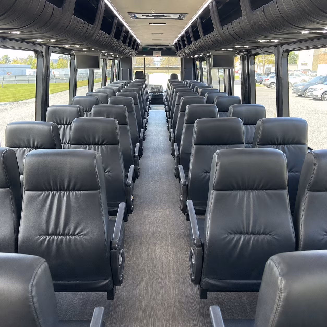 milpitas 28 passenger minibus interior