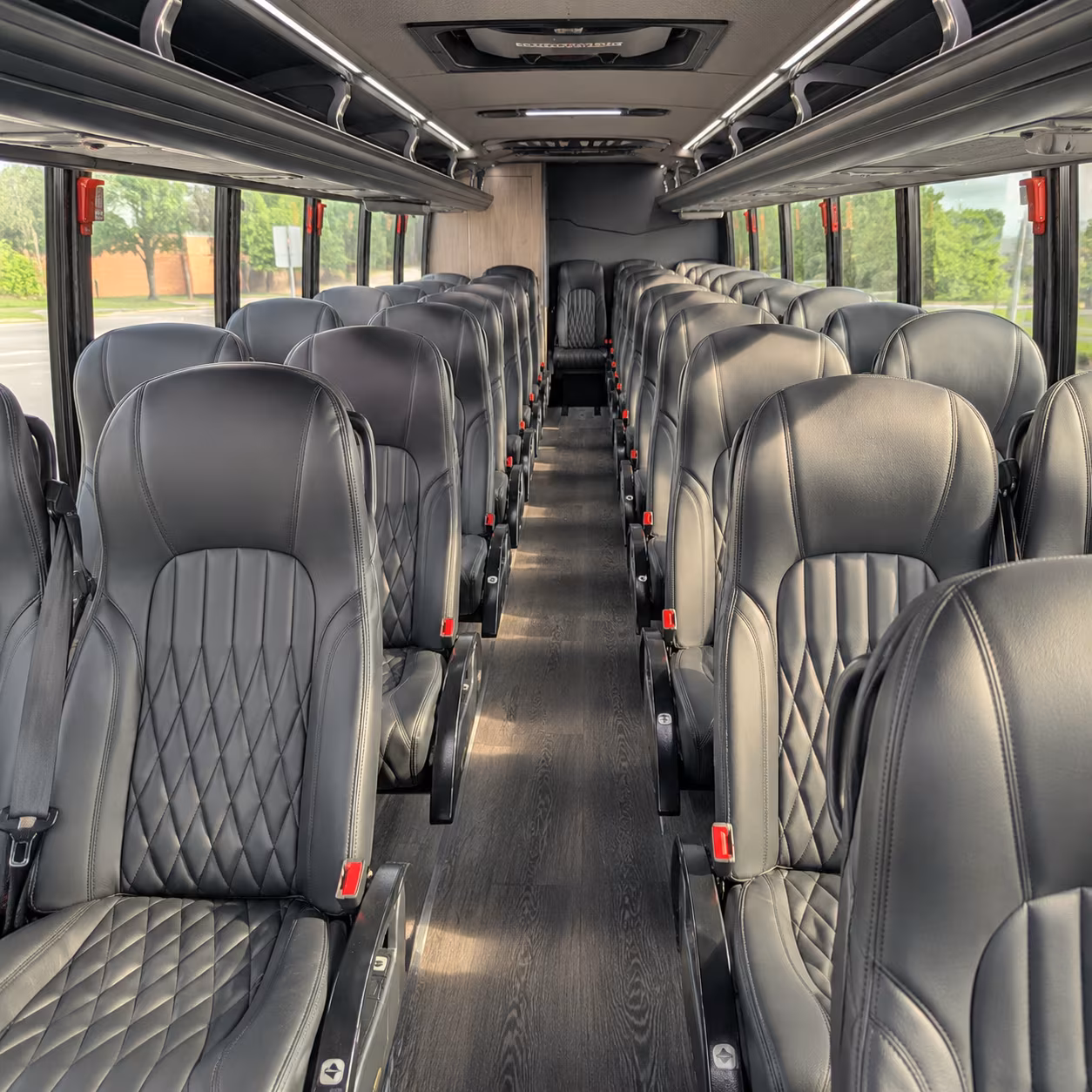 milpitas 30 passenger minibus inside
