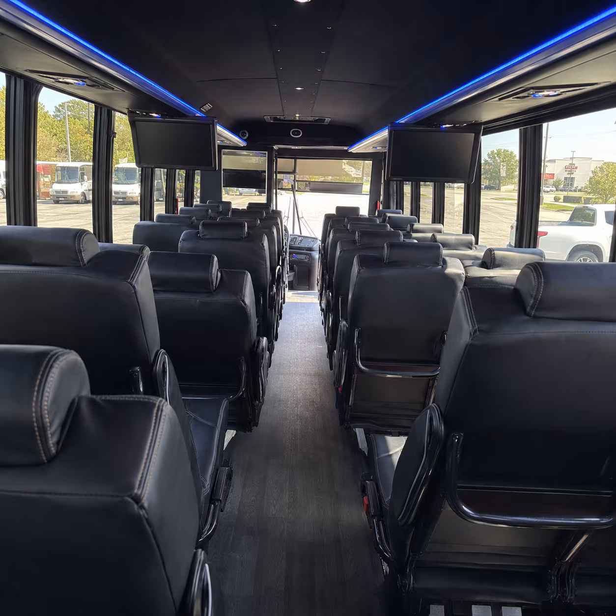 milpitas 30 passenger minibus interior