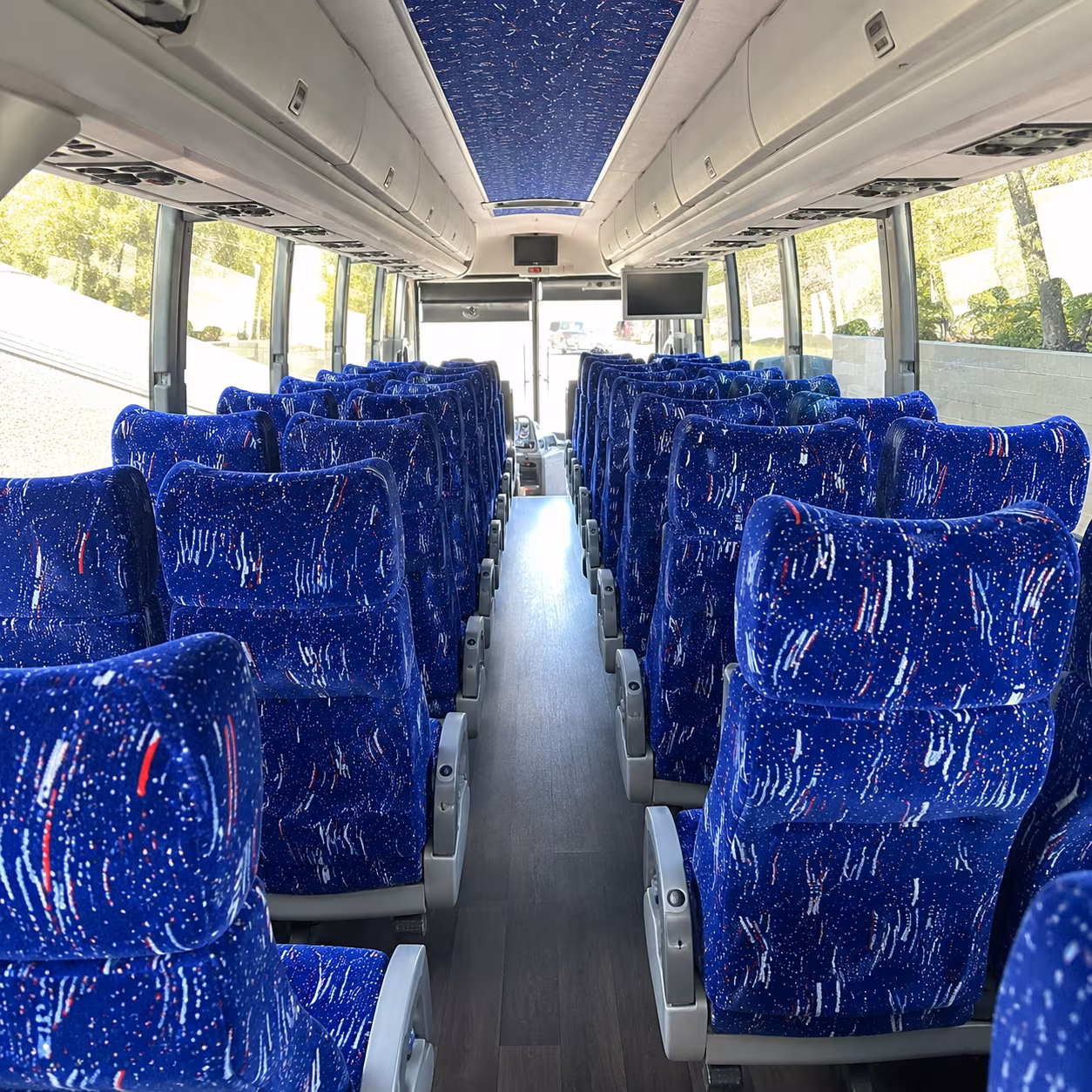 milpitas 50 passenger charter bus interior