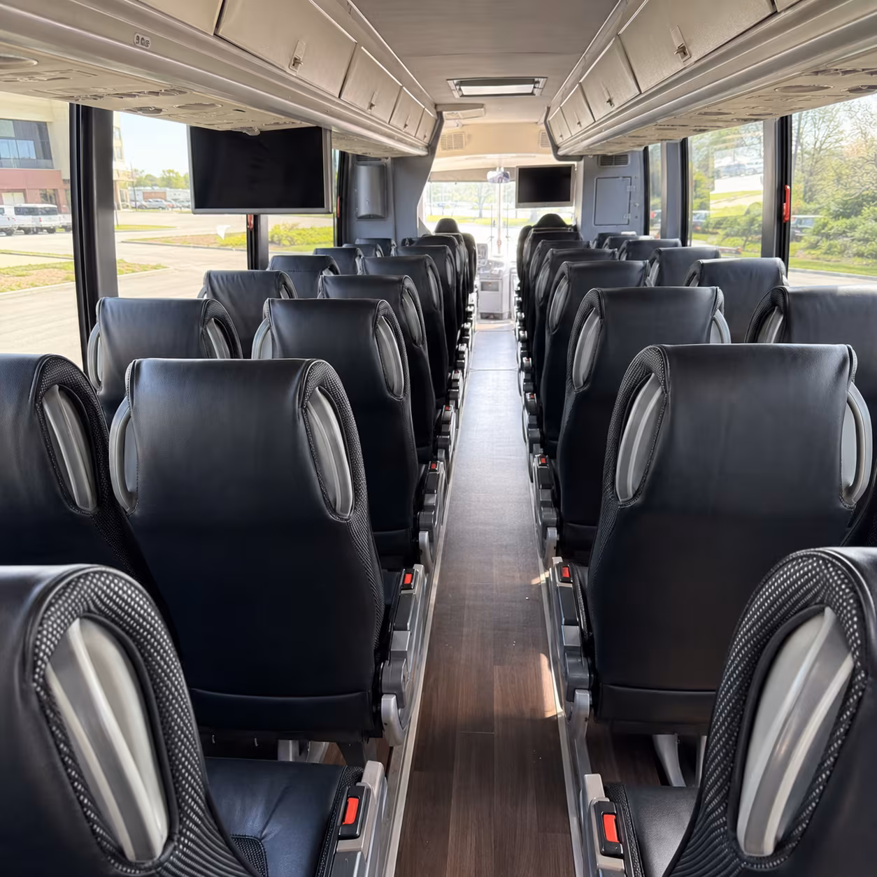 milpitas 56 passenger charter bus inside
