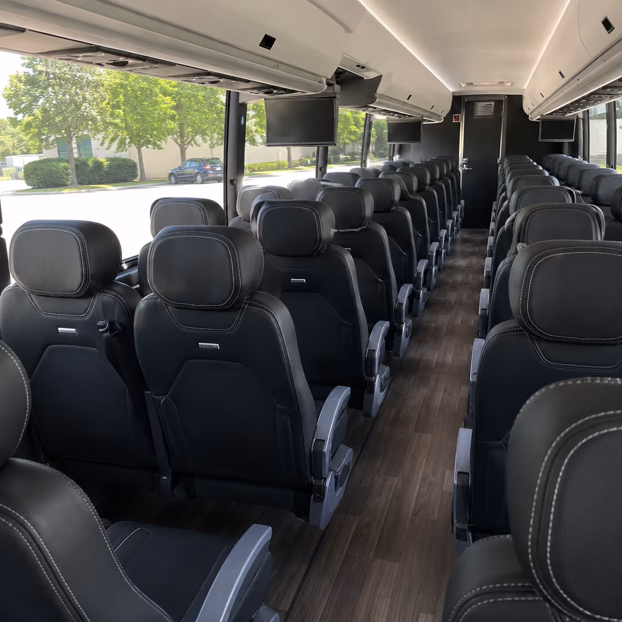 milpitas 56 passenger charter bus interior