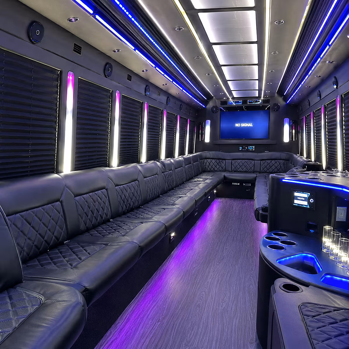 milpitas party bus interior